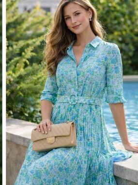 MNG floral print dress bloggers fav